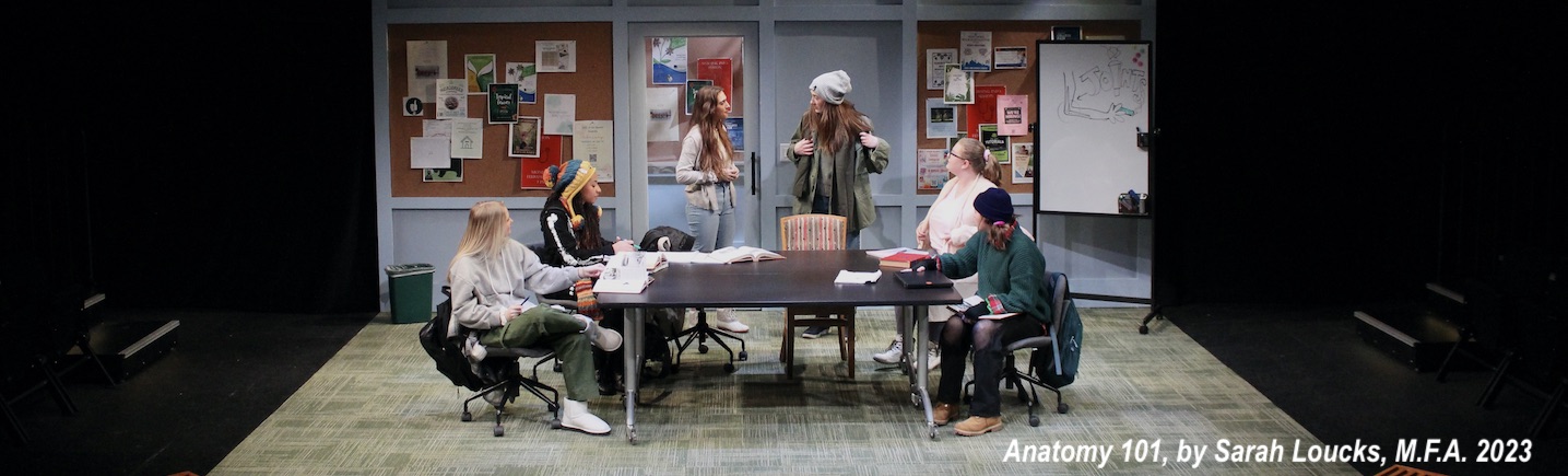 Scene from production of Hedda Gabbler 